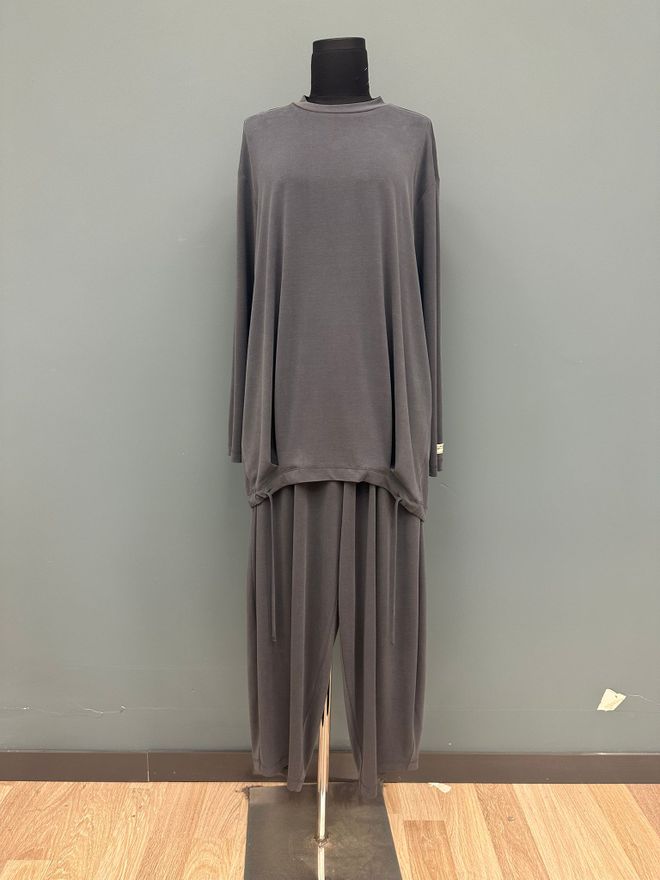 Puane Σετ Γκρι Απλό Ταπεινό Casual Streetwear Χονδρικό εμπόριο ενδυμάτων Απλό