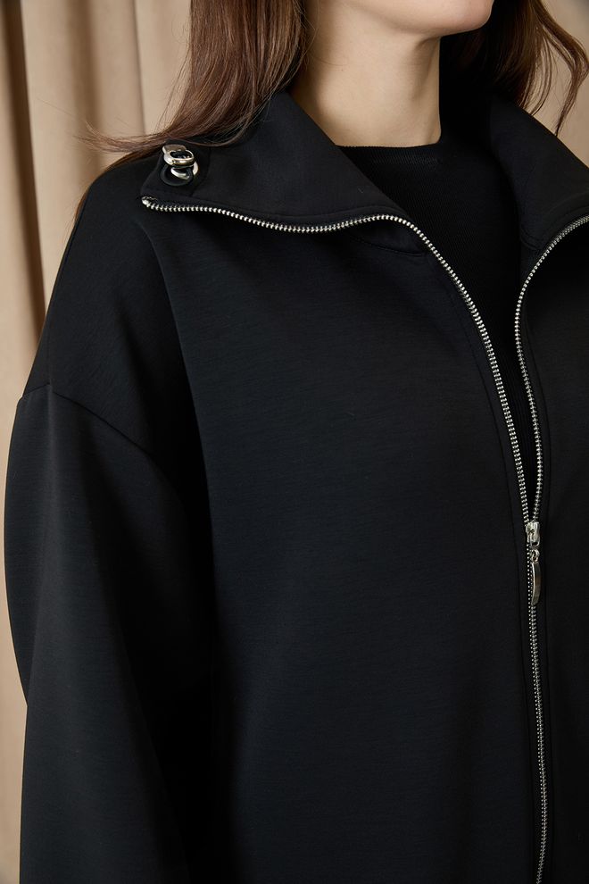 Puane Черное Оверсайз Пальто С Капюшоном И Пуховик Оптовая продажа одежды 5