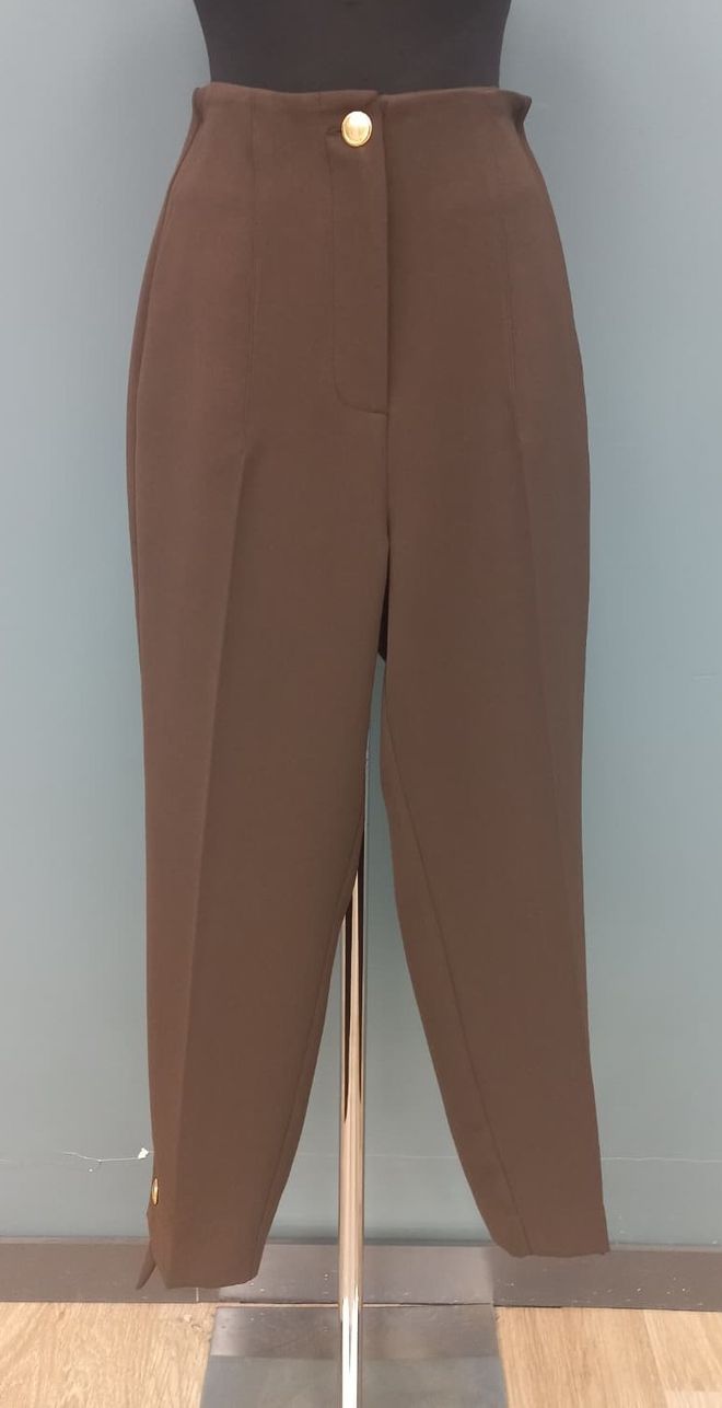 Puane Calças Castanhas Formais Elegantes Roupas por atacado Formal