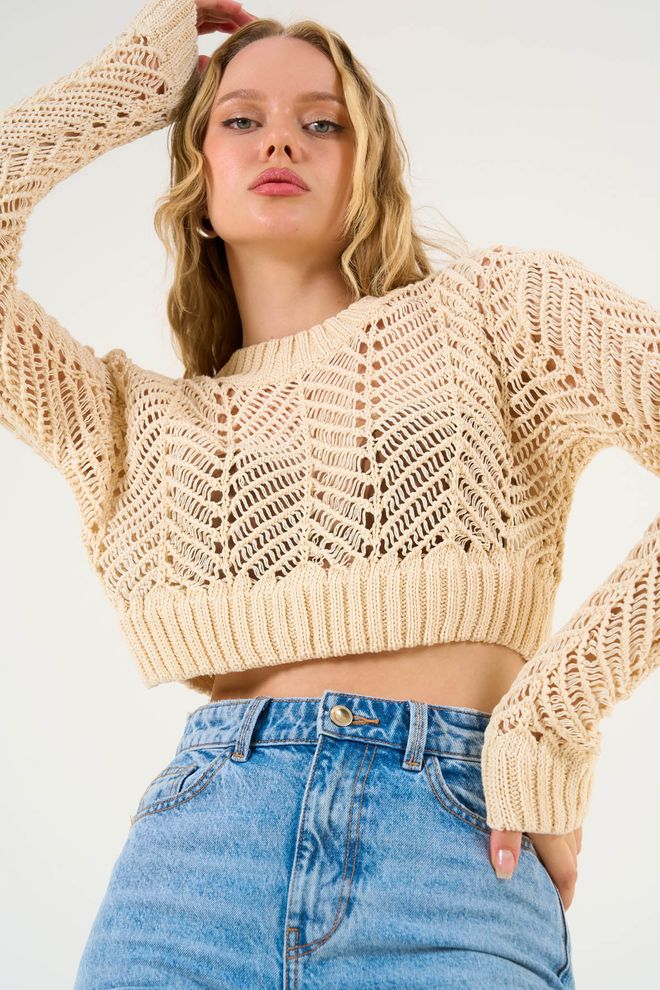 Crop top sweater wholesale sale