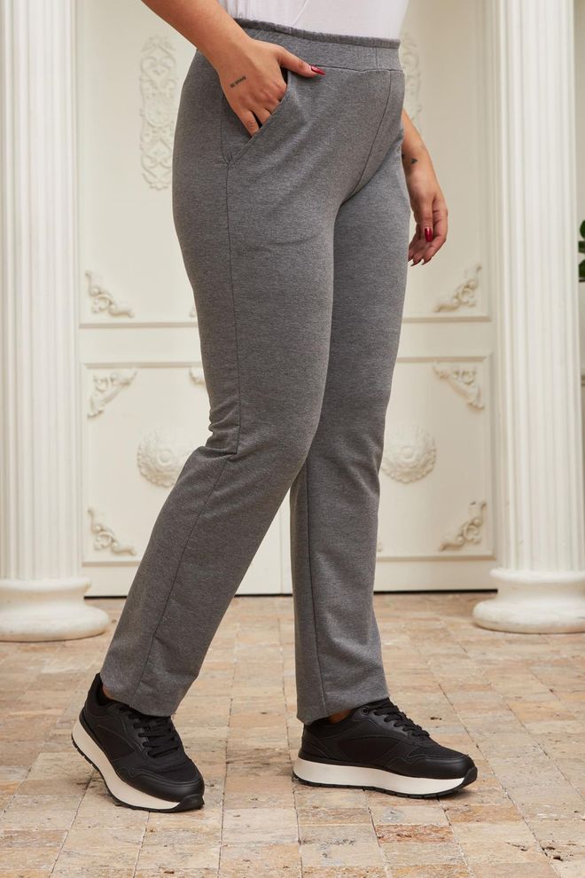 RMG Grey Plus Size Sweatpants Jogger For Casual Sport Wholesale Clothing 1