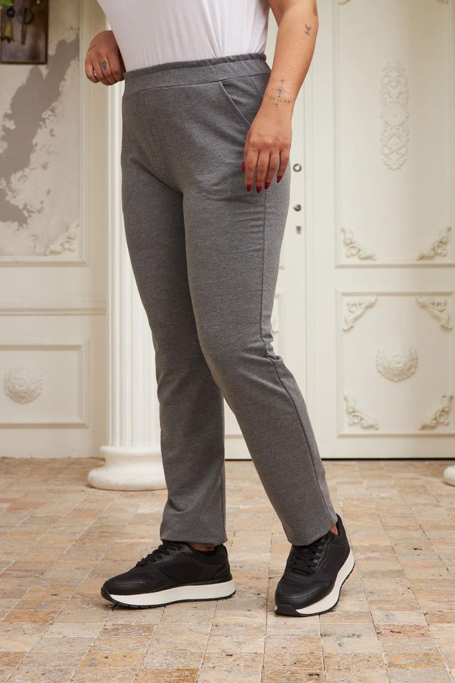RMG Grey Plus Size Sweatpants Jogger For Casual Sport Wholesale Clothing Lounge
