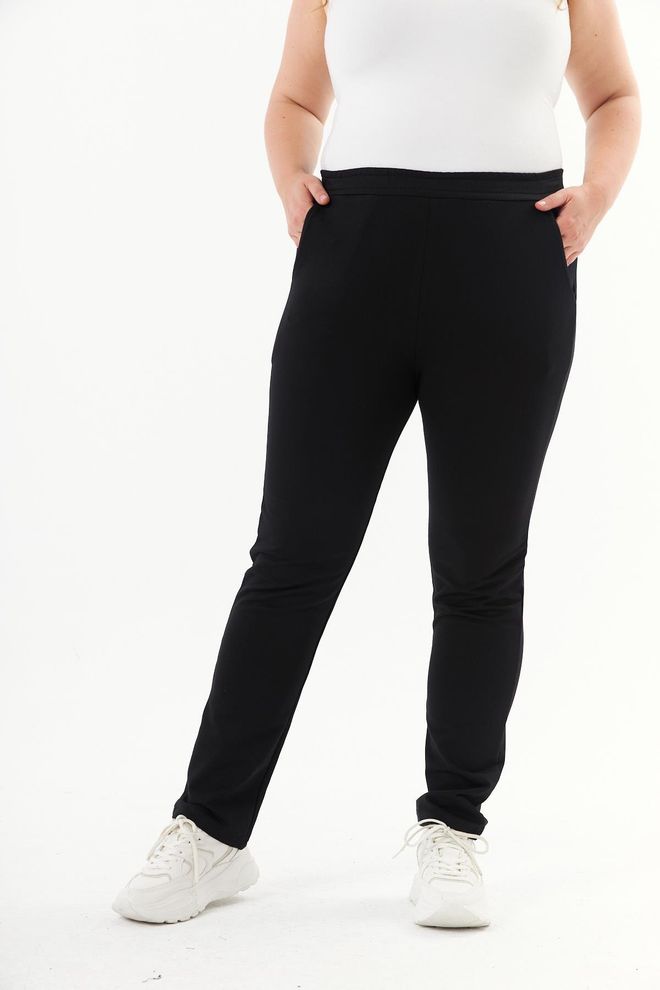 RMG Crna Sportske Hlače Jogger Ležerni Veći Brojevi Veleprodaja odjeće Veći brojevi