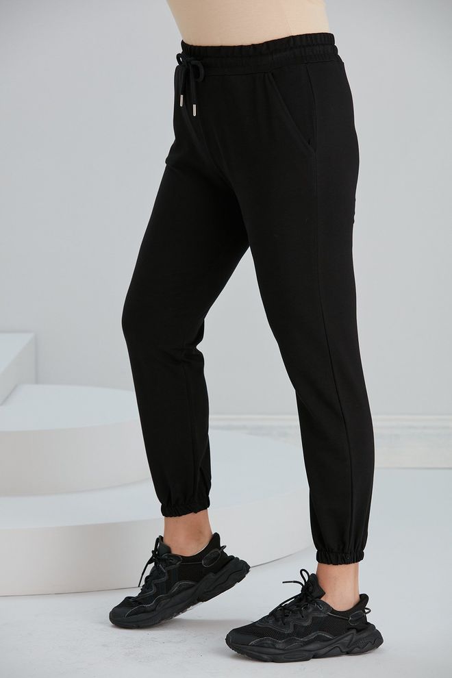 RMG Pantalón De Chándal Negro Jogger Con Cordón Ropa al por mayor Salón