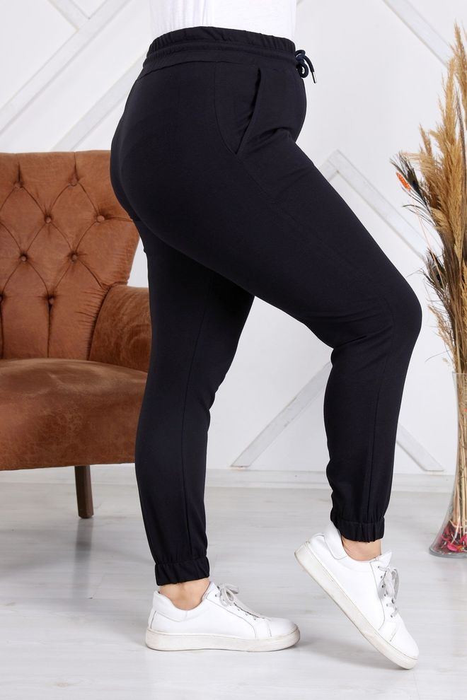 RMG Negro Talla Grande Casual Deporte Pantalón De Chándal Ropa al por mayor 1