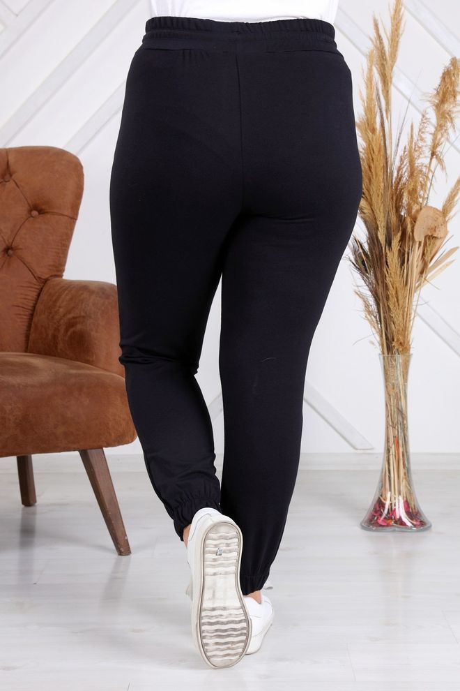 RMG Negro Talla Grande Casual Deporte Pantalón De Chándal Ropa al por mayor Primavera