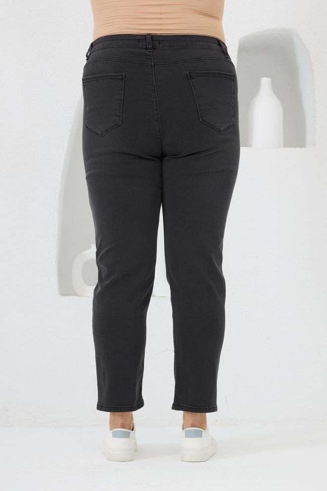 RMG Черни Дънки За Мама В Плюс Размер Дрехи на едро Небрежен