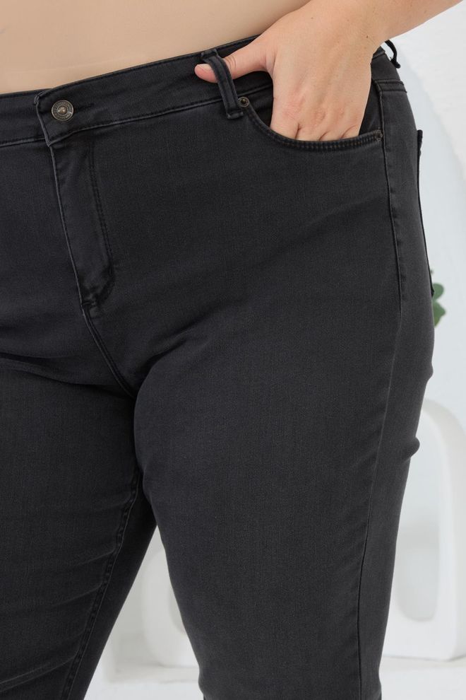 RMG Черни Дънки За Мама В Плюс Размер Дрехи на едро Свободно време