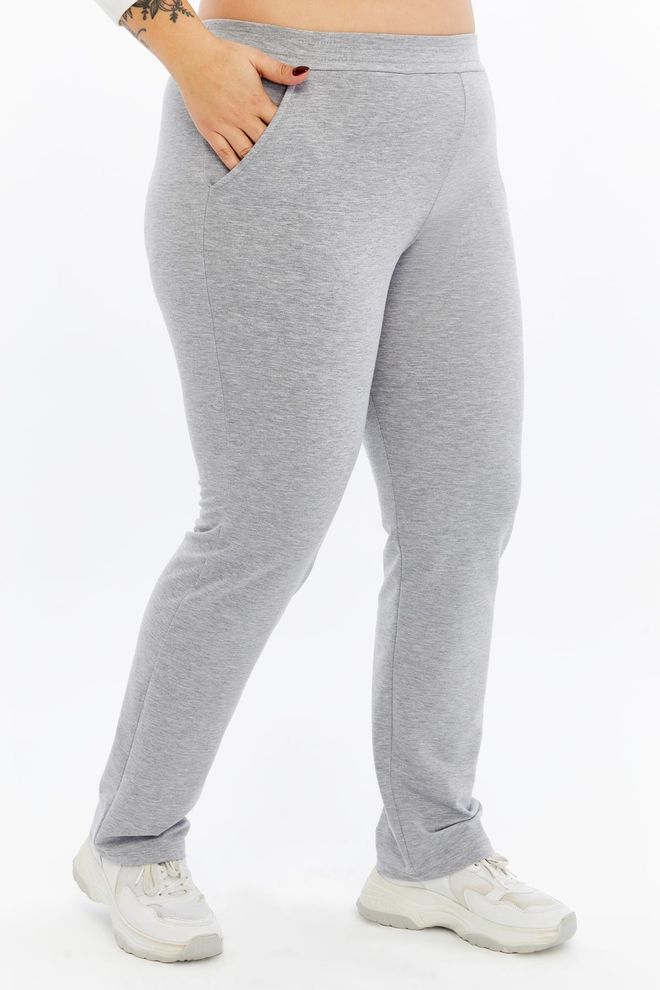 RMG Grey Plus Size Jogger Sweatpants Wholesale Clothing 1
