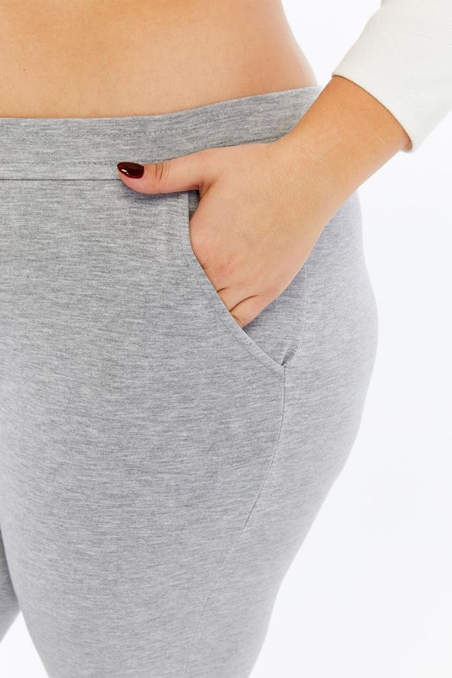 RMG Grey Plus Size Jogger Sweatpants Wholesale Clothing Lounge