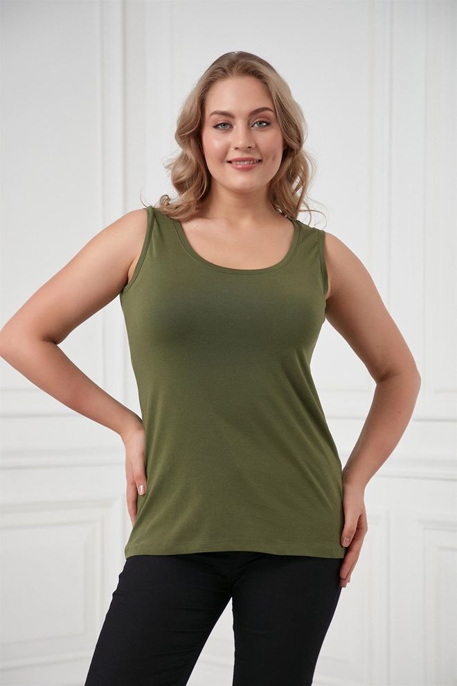 RMG Verde Maglietta Taglia Forte Casuale Abbigliamento all'ingrosso Taglia forte