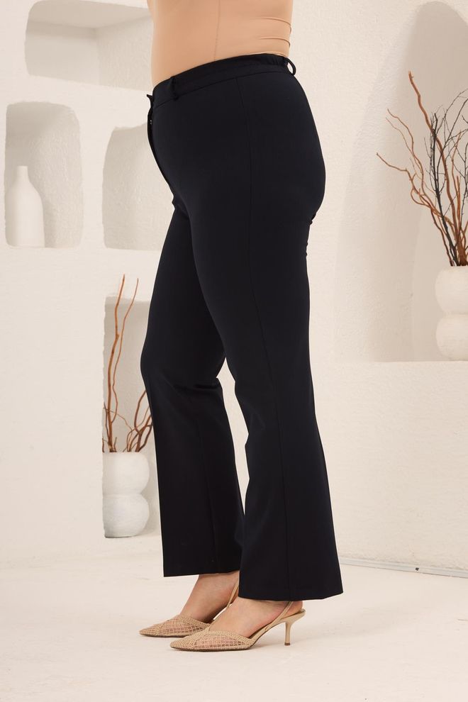 RMG Black Mom Pants Formal Elegant Plus Size Wholesale Clothing 1