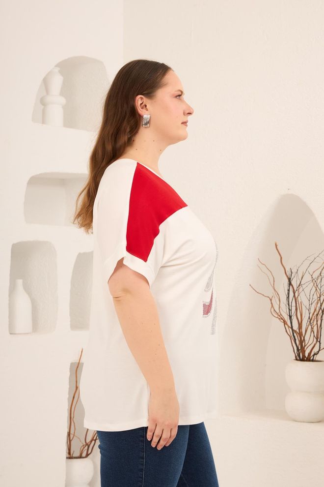 RMG Blanco Camiseta Talla Grande Casual Deporte Ropa al por mayor 1