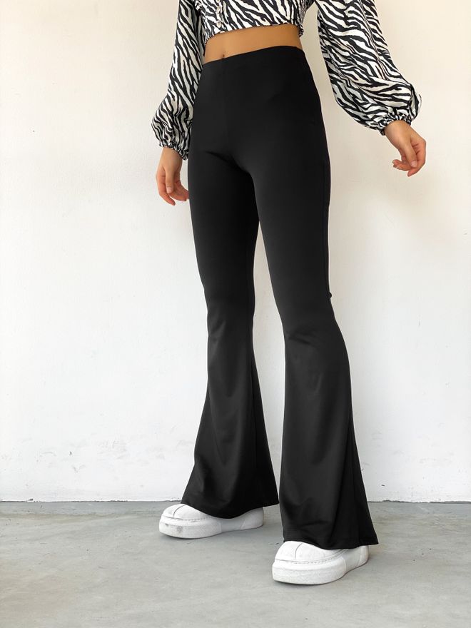 Radica Fashion Pantalón De Campana Negro Ropa al por mayor Casual