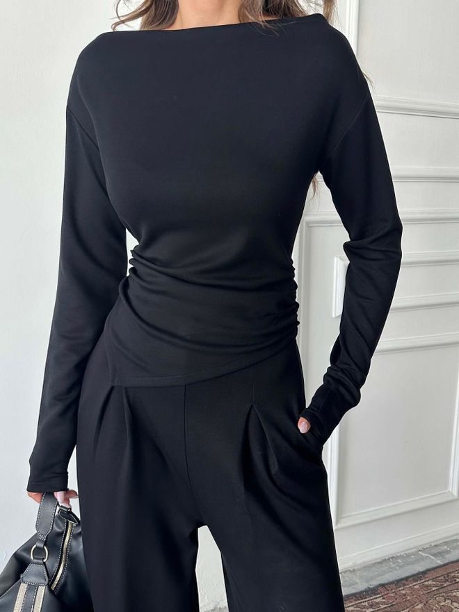 Radica Fashion Ensemble Élégant Sexy Décontracté Noir Vêtements en gros Lounge