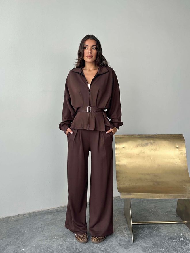 Radica Fashion Rudas Elegantiškas Oversized Palazzo Rinkinys Didmeninė prekyba drabužiais Kokteilinė