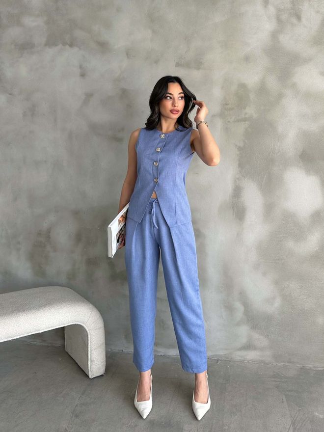 Radica Fashion Blauwe Elegante Set Voor Werk En Feest Groothandel Kleding Casual