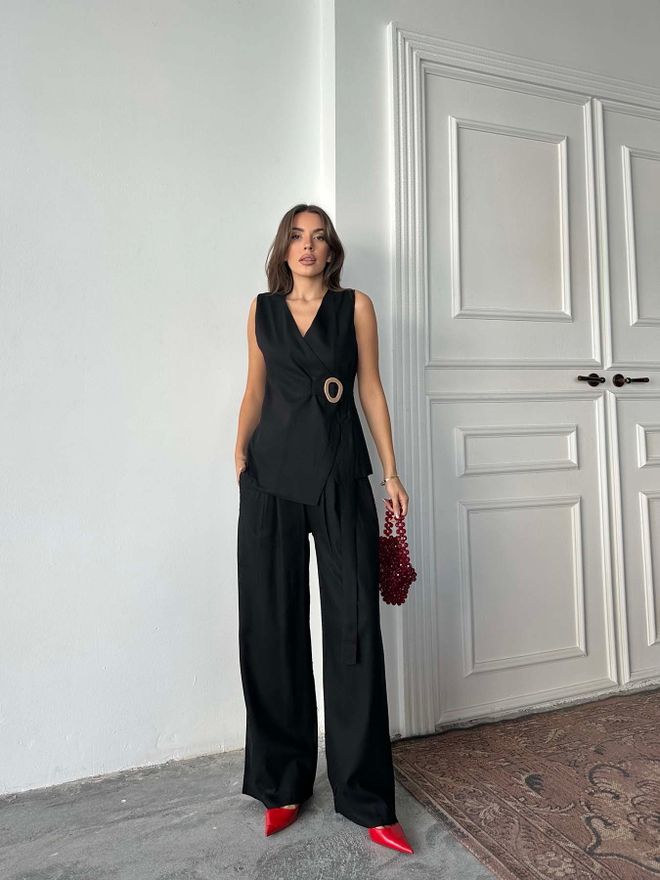 Radica Fashion Set Elegant Formeel Zwart Groothandel Kleding Formeel