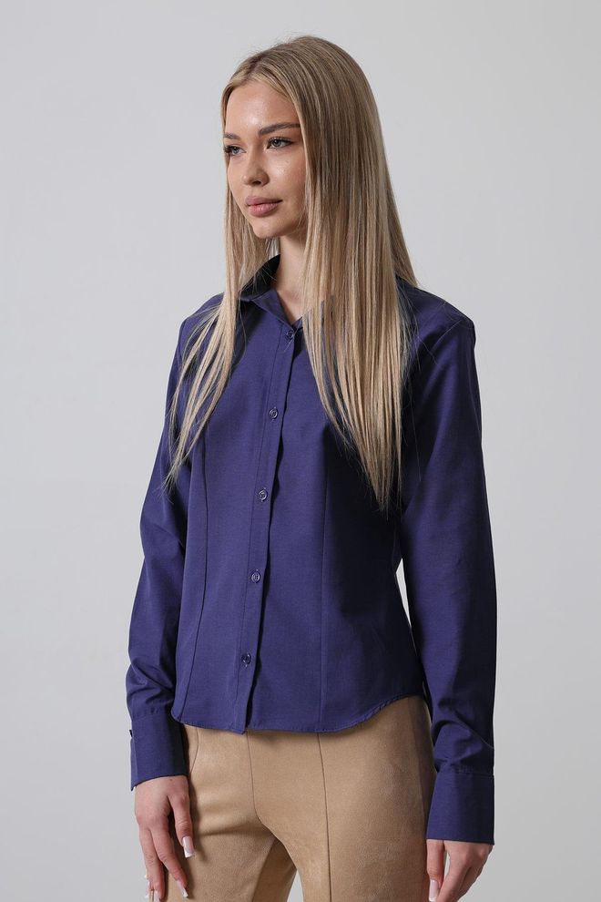 Reyon Basic Shirt Lila Großhandelskleidung Formal