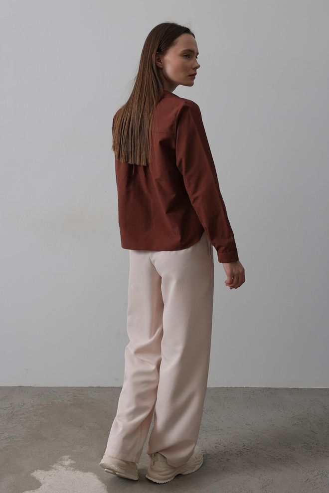 Reyon Belted Palazzo Pants Powder Wholesale Clothing Fall