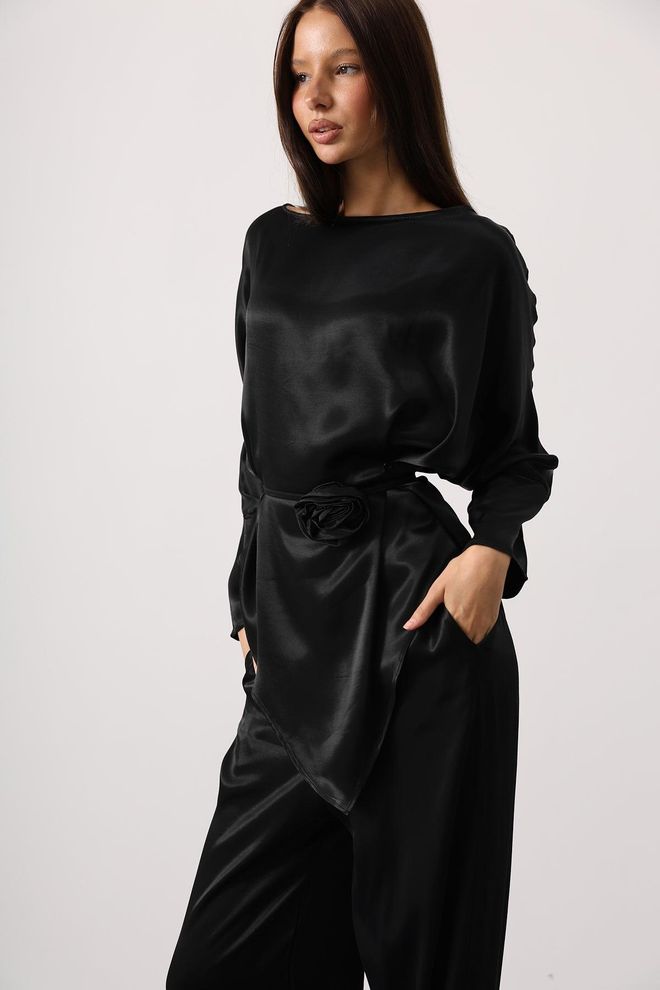 Reyon Set Nero Elegante Formale Abbigliamento all'ingrosso Formale