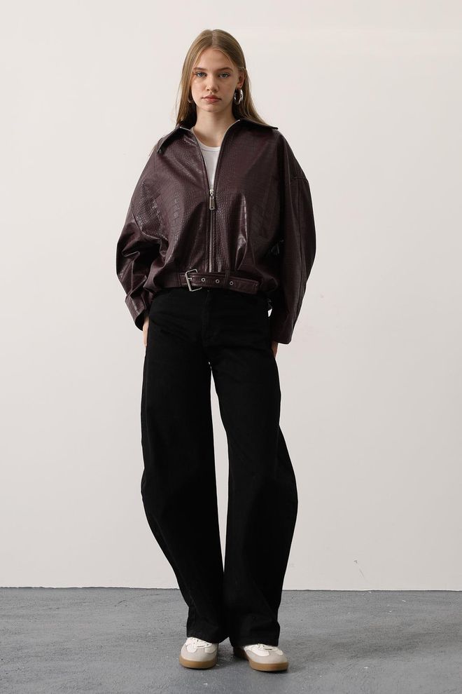 Reyon Kersrood Bomber Jas Groothandel Kleding Casual