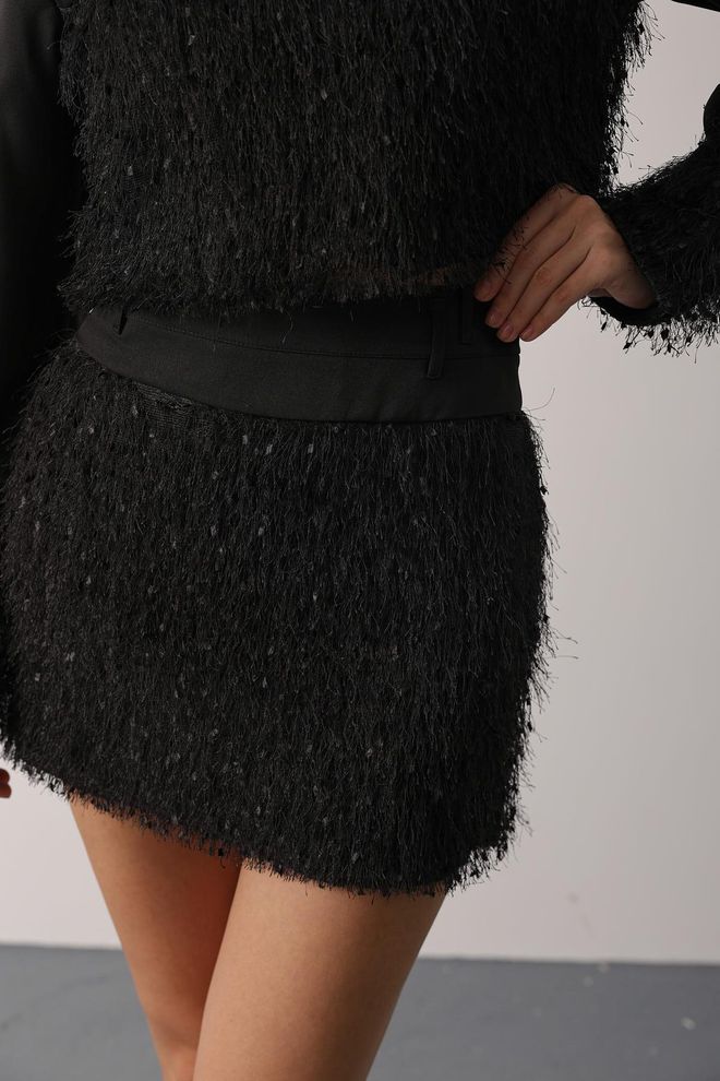 Reyon Zwart Glam Elegante Bodycon Set Groothandel Kleding Verjaardag
