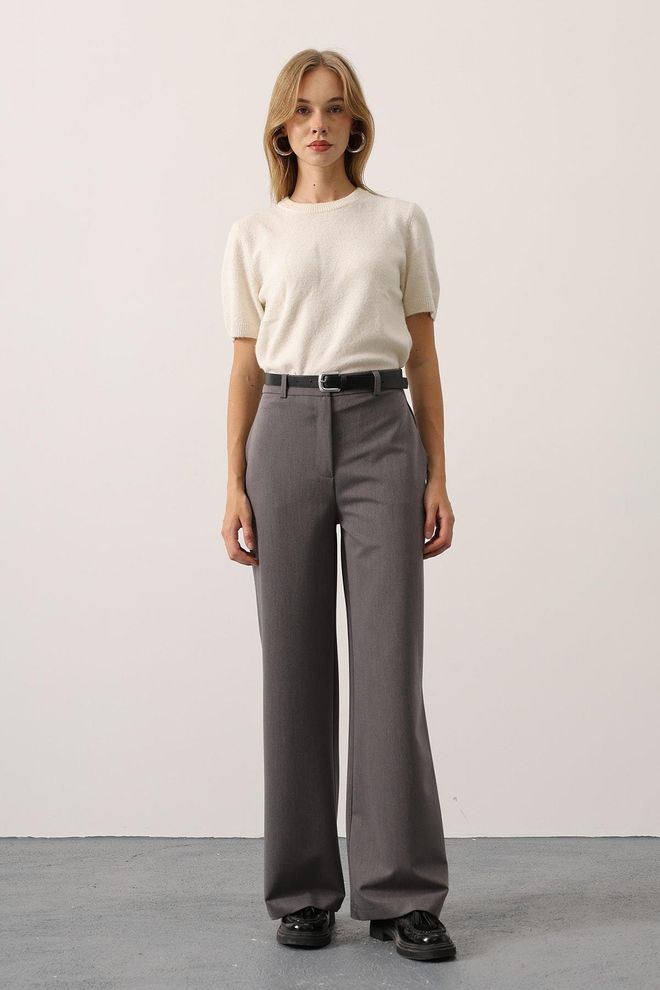 Reyon Pantaloni Grigi Formali Eleganti Abbigliamento all'ingrosso Formale