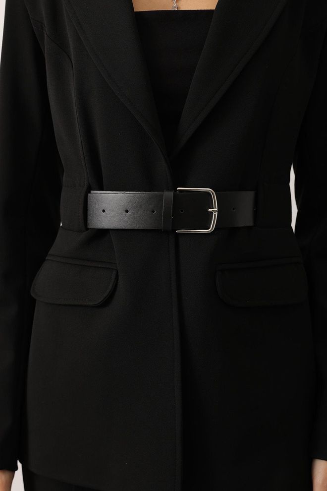 Reyon Black Formal Elegant Jacket Wholesale Clothing Work