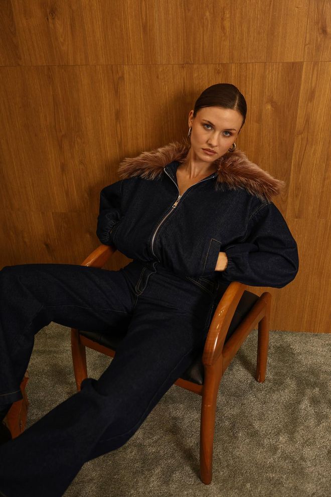 Reyon جلس أزرق كاجوال ملابس الشارع ملابس بالجملة غير رسمي