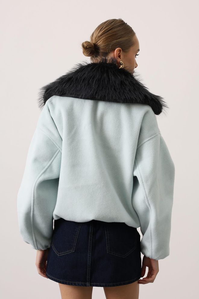 Reyon Jaqueta Bomber Preta Tamanho Grande Com Zíper Roupas por atacado Vintage