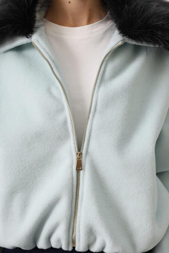 Reyon Jaqueta Bomber Preta Tamanho Grande Com Zíper Roupas por atacado Outono