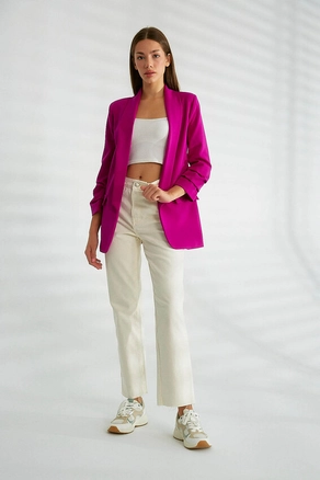 A model wears 21315 - Jacket - Magenta, wholesale undefined of Robin to display at Lonca