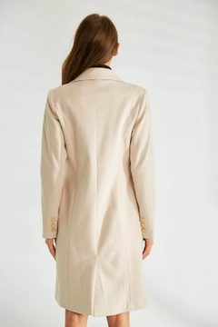 Un model de îmbrăcăminte angro poartă 35652 - Coat - Stone, turcesc angro Palton de Robin