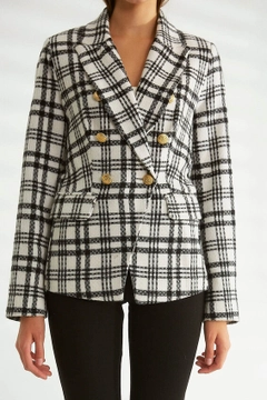 Un model de îmbrăcăminte angro poartă 30120 - Jacket - Ecru, turcesc angro Sacou de Robin