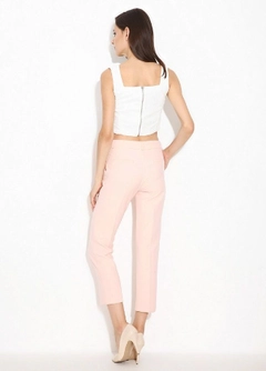 A wholesale clothing model wears sns10866-sense-powder-plus-size-trousers, Turkish wholesale Pants of SENSE