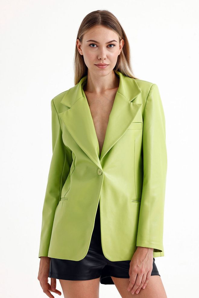 SENSE Damska Kurtka Ze Sztucznej Skóry Sense Çağla Hurtowa sprzedaż odzieży Casual