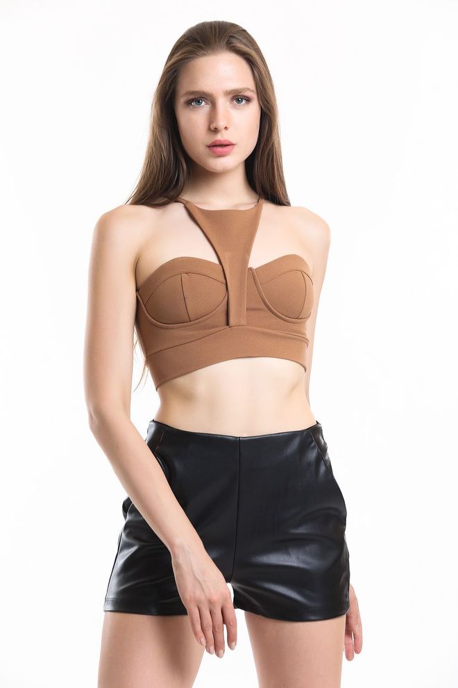 SENSE Scuba Crepe Bustier With Strappy Glops Wholesale Clothing Spring
