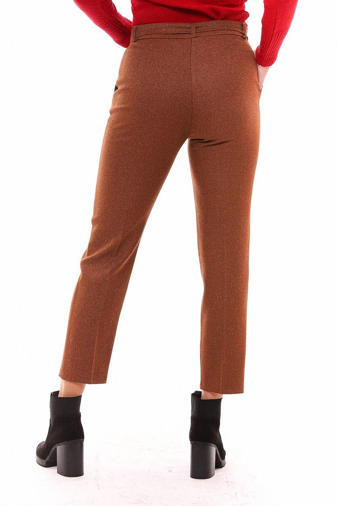 SENSE Belted Ankle Trousers Tile Wholesale Clothing Fall