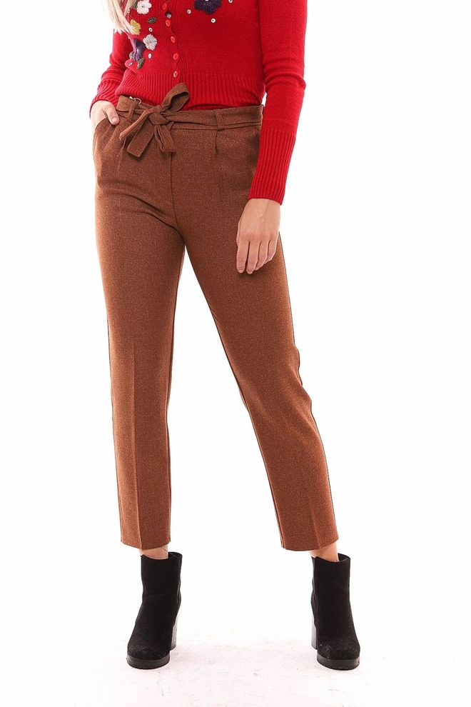 SENSE Calças De Tornozelo Com Cinto Azulejo Roupas por atacado Casual