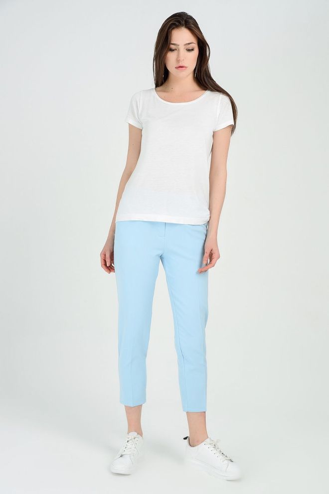 SENSE Atlas Pantalone Od Tkanine Na Zglobu Plave Велепродаја одеће Рођендан