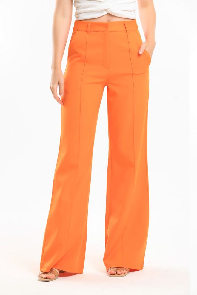 SENSE Sense Orange Ornamental Stitched Hürrem Fabric Loose Leg Pants Wholesale Clothing 2