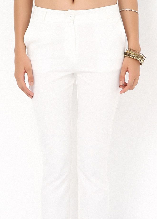 SENSE Sense Ecru Pantalone Atlas Kumas Pantalone Na Zglobu Велепродаја одеће Јесен/јесен