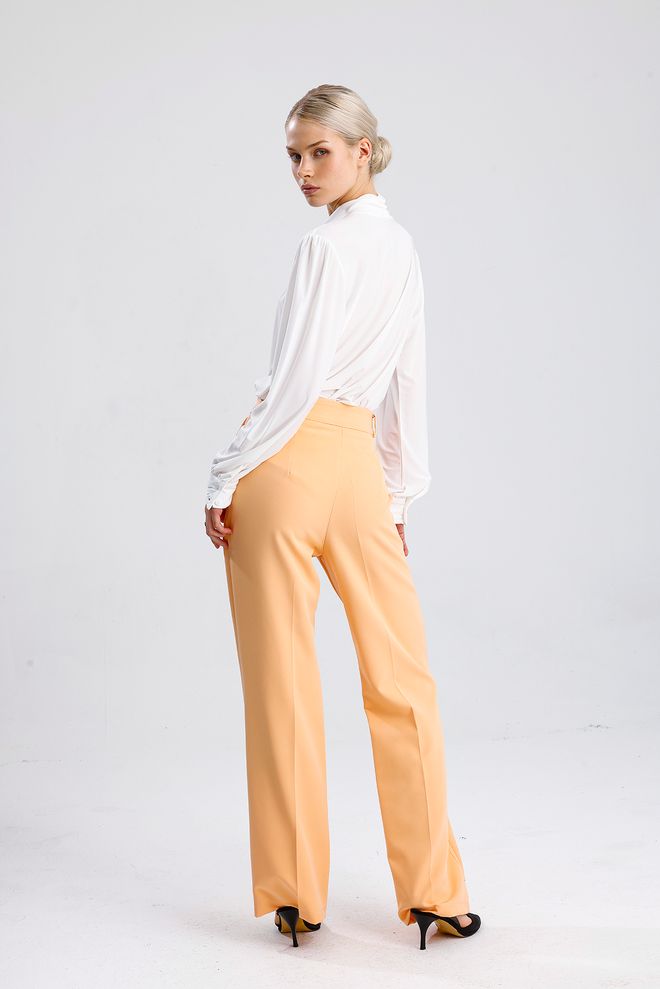 SENSE Orange Elegant Formal Vintage Pants Wholesale Clothing Formal
