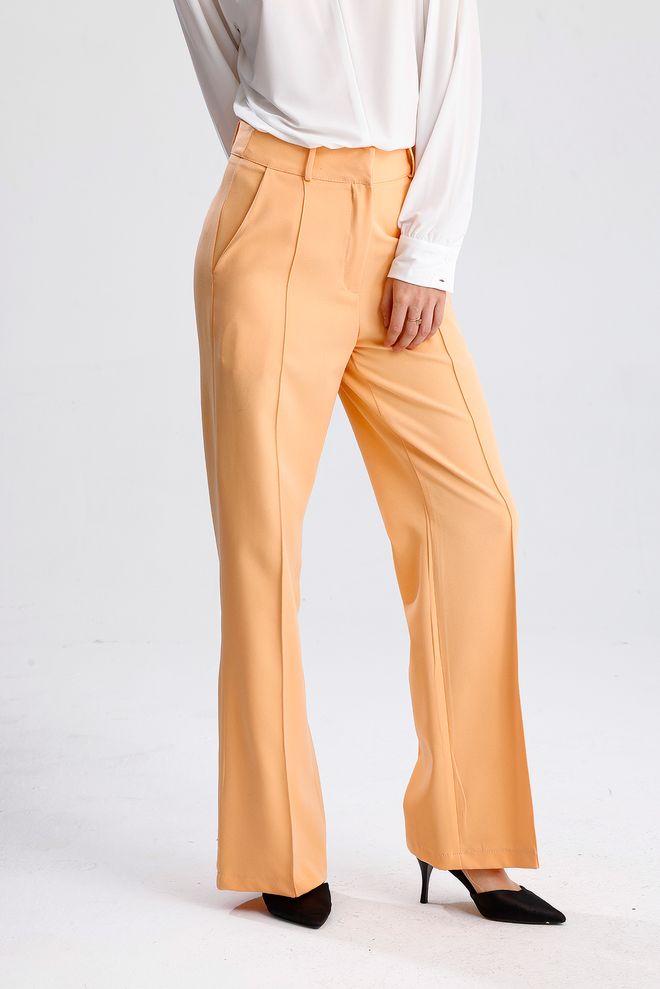 SENSE Orange Elegant Formal Vintage Pants Wholesale Clothing Spring