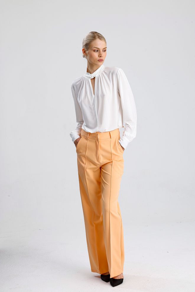 SENSE Orange Elegant Formal Vintage Pants Wholesale Clothing Vintage