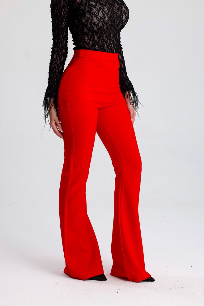 SENSE Red Sexy Formal Elegant Pants Wholesale Clothing Spring