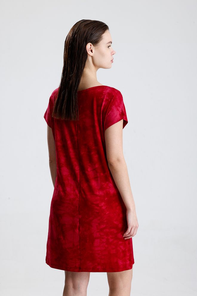 SENSE Rdeča Ležerno Šport Ljubek Shift Obleka Oblačila na debelo Šport