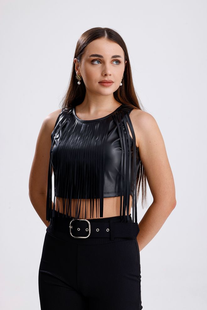 SENSE Bustino Nero Stile Punk Sexy Slim Fit Per La Sera Abbigliamento all'ingrosso Casuale