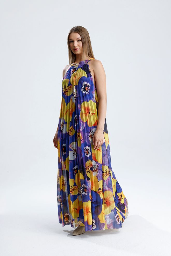 SENSE Vestido Amarillo Floral Sin Mangas Tipo Shift Ropa al por mayor Casual